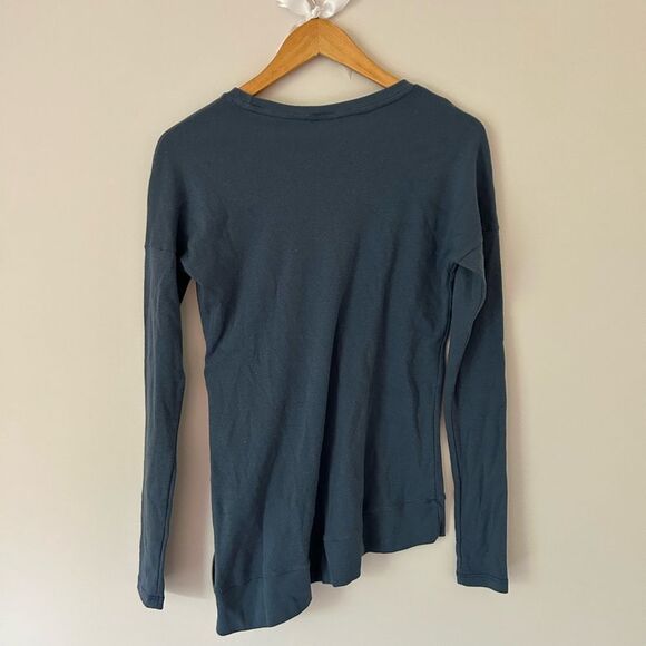 DYI Define Your Inspiration Asymmetrical Sweatshirt Pullover Slate Blue - Picture 4 of 4